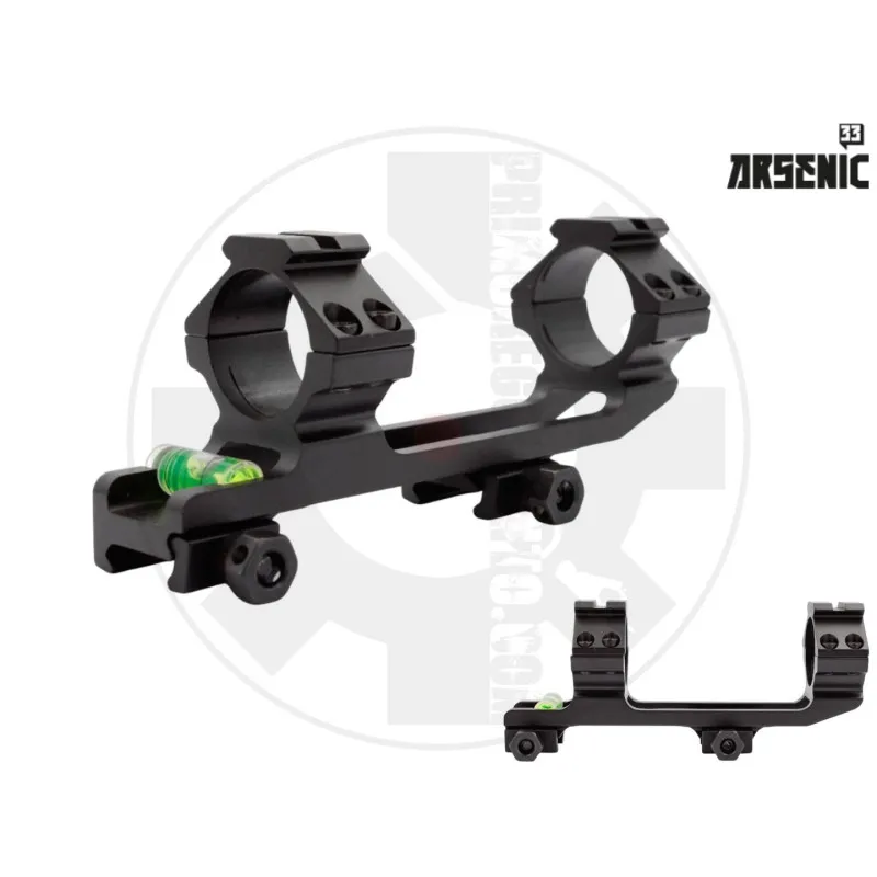 Arsenic Double 30mm Mount with Weaver and Bubble Level