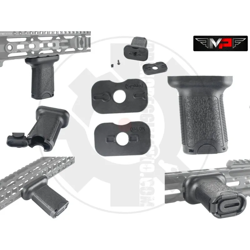 MP Airsoft Vertical Grip Short per M-LOK e KeyMod · Negro