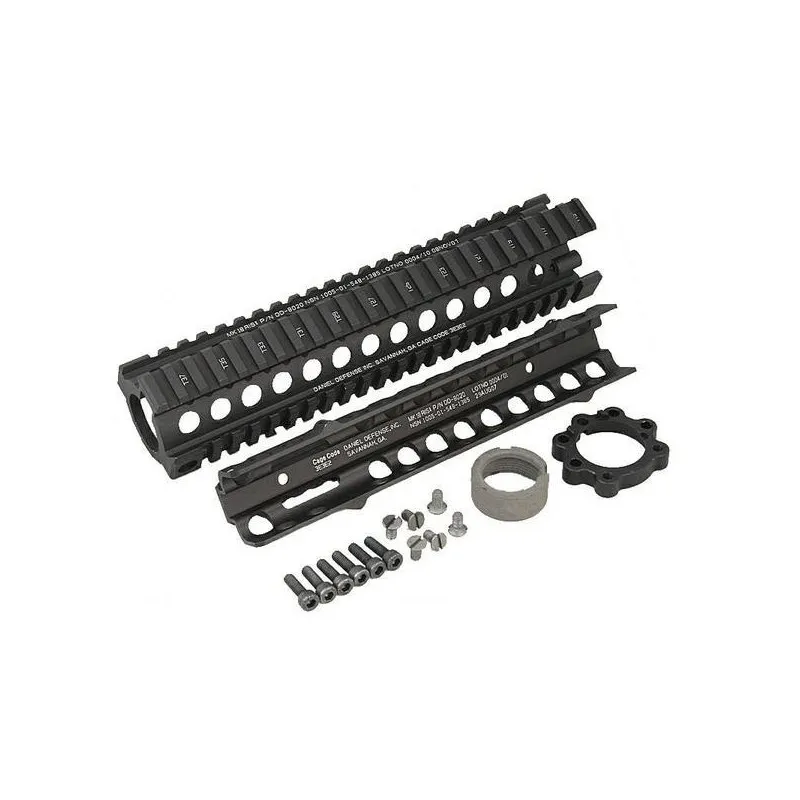 Big Dragon RIS CNC DD MK18 Style 9 Rail · Negro