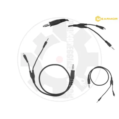 Y-Shaped Cable 3.5mm Jack / 2.5mm Female Jack / U-174 Male Jack for M31 Plus - Earmor
