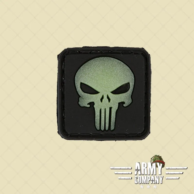 Patch 3D – Punisher Skull – Glow in the Dark
