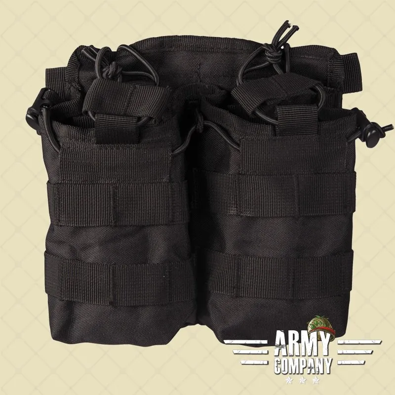 Double Open Magazijn Pouch · Negro