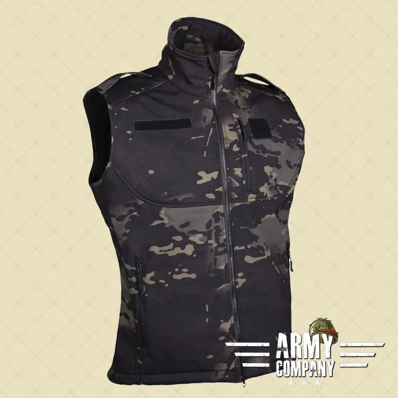 Softshell Vest – Multitarn · Black multicam