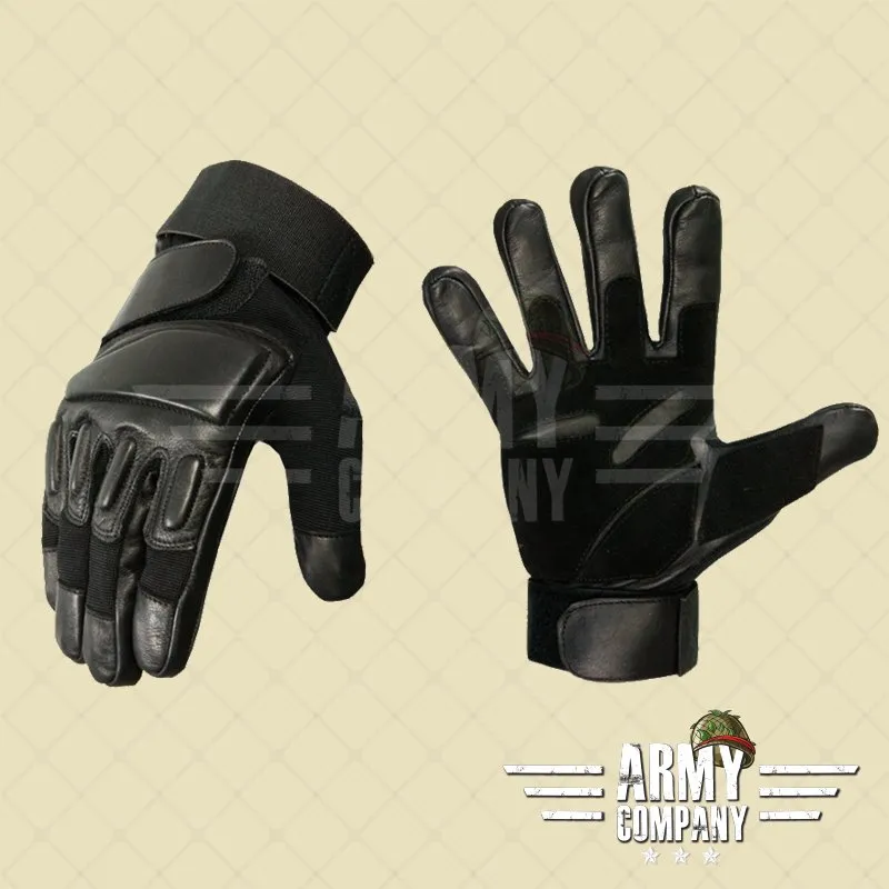 Enforcer Leather Gloves · Negro