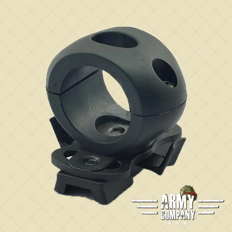 1,2″ / 30 mm Flashlight Helmet Mount · Negro