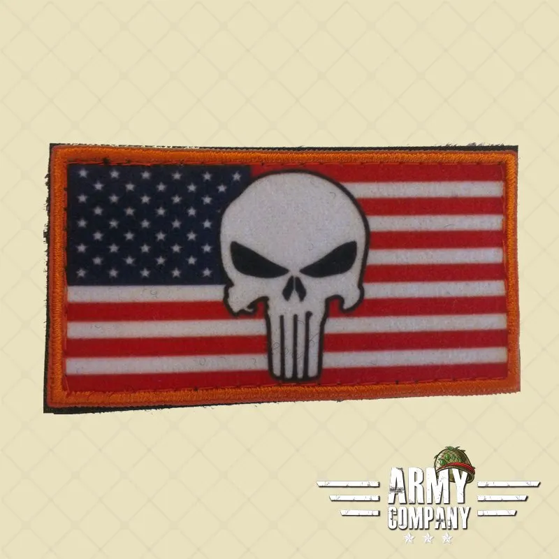 Patch Vlag USA Punisher – Full Color