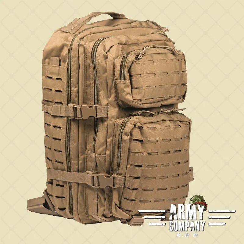US Laser Cut Assault Backpack · Coyote