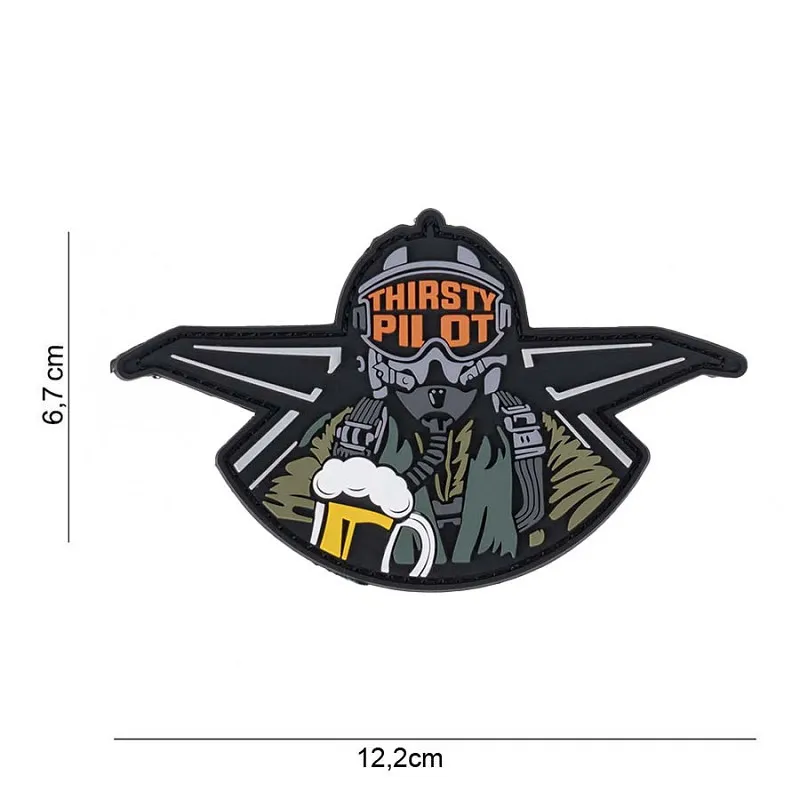 Embleem 3D PVC Thirsty Pilot