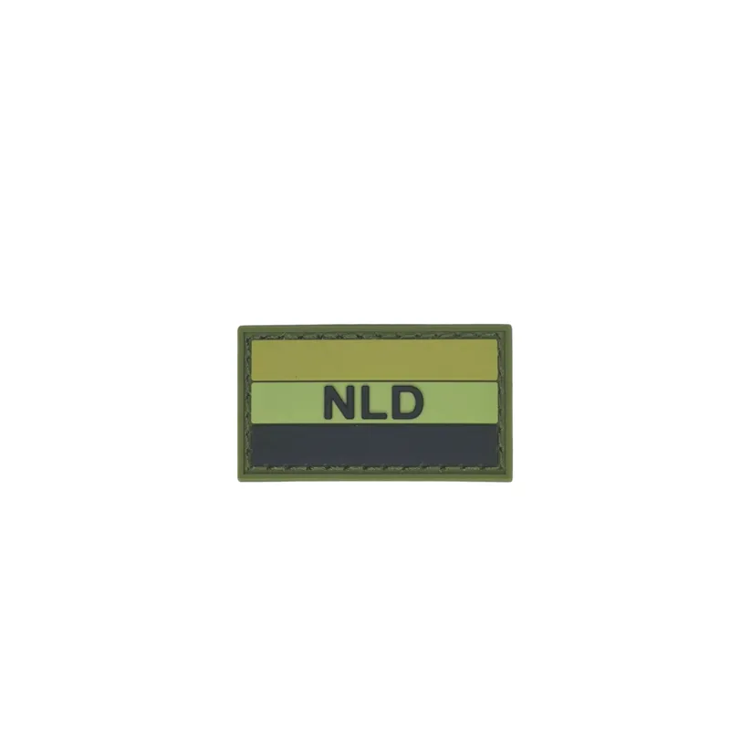 Embleem 3D PVC NLD Mini – Groen Zwart