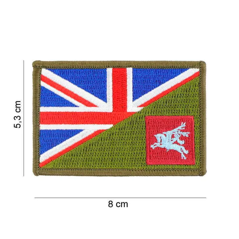 Embleem Stof Pegasus Halve Vlag