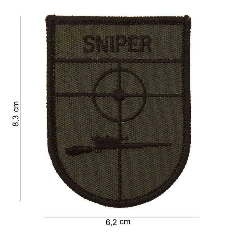 Embleem Stof Sniper · Negro