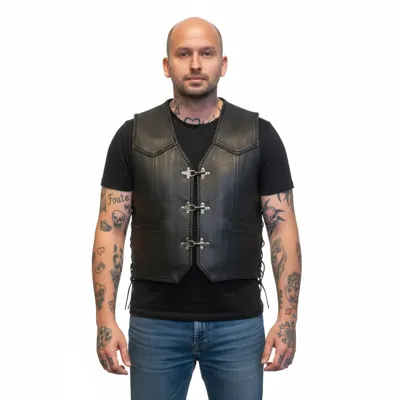 Leren Biker Vest X-Treme