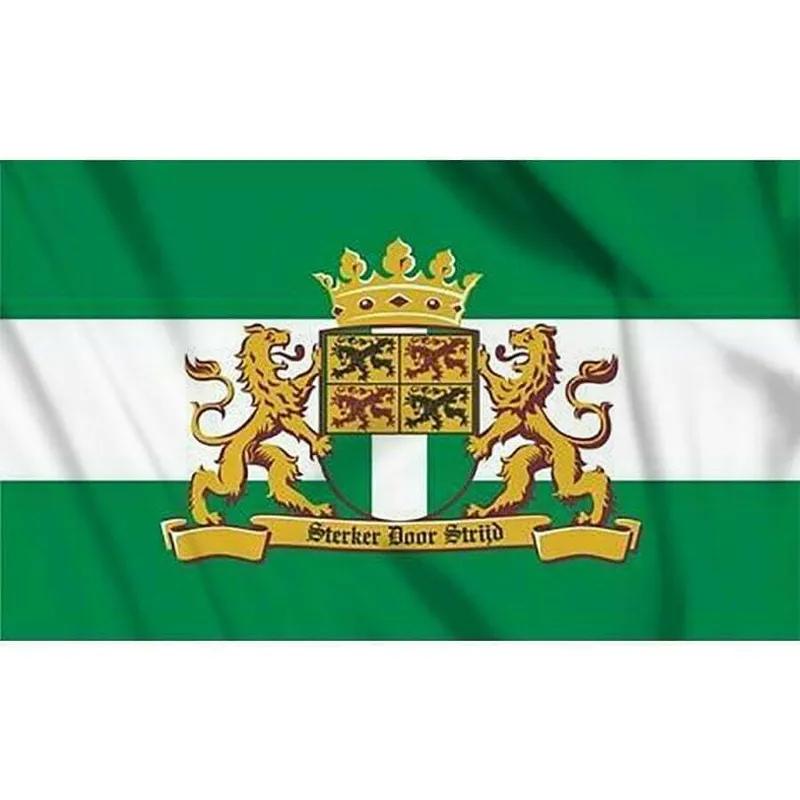 Vlag Rotterdam Met Leeuw