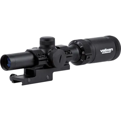 1-4×20 W/Mount Mil-Dot Reticle - Valken