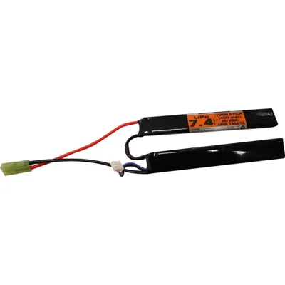 Battery LIPO 7.4V 1400mAh 15/25C Twin Stick - Valken
