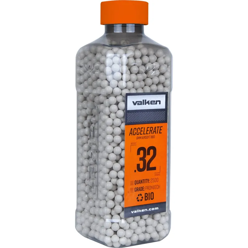 Valken Accelerate 0.32g BIO-2500CT · Blanco