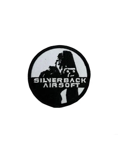 Silverback Velcro Patch · Blanco