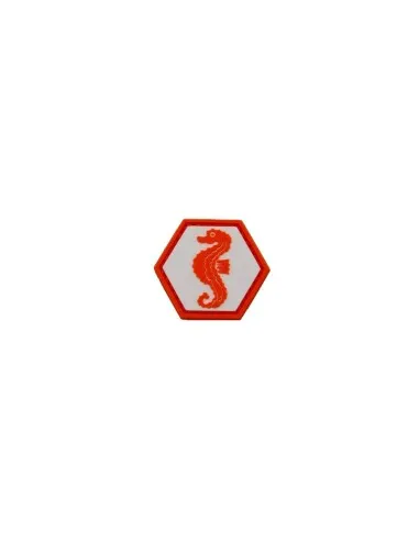 JTG Seehorse Velvro Patch · Orange white