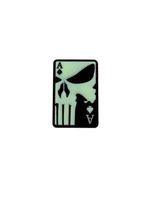Punisher Ace of Spades Velcro Patch - Glowback - JTG