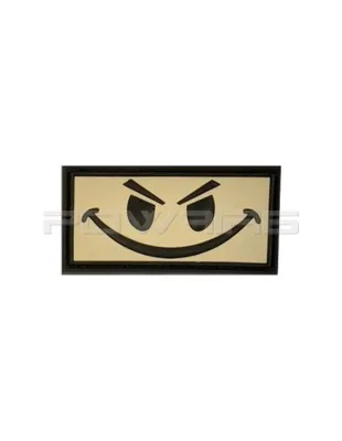 Evil Smiley velcro patch - White - JTG