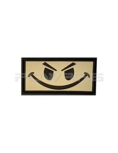 JTG Evil Smiley Velcro Patch · Blanco
