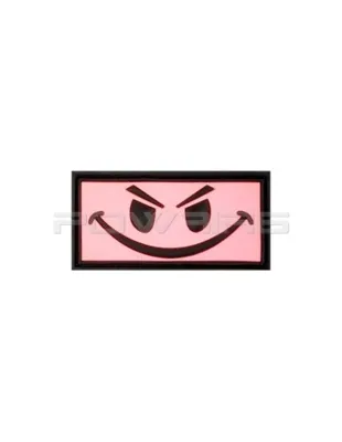 Evil Smiley velcro patch - Pink - JTG