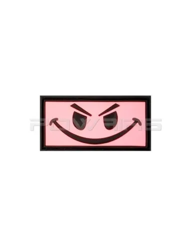 JTG Evil Smiley Velcro Patch · Rosa