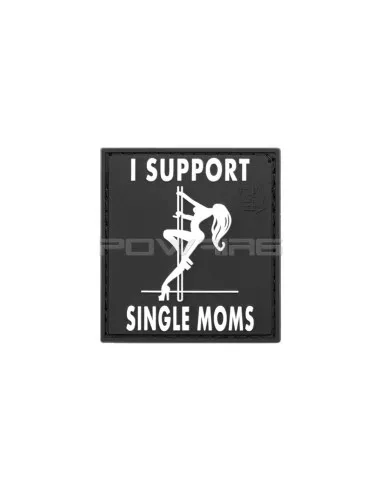 JTG I Support Single Mums Velcro Patch · Negro