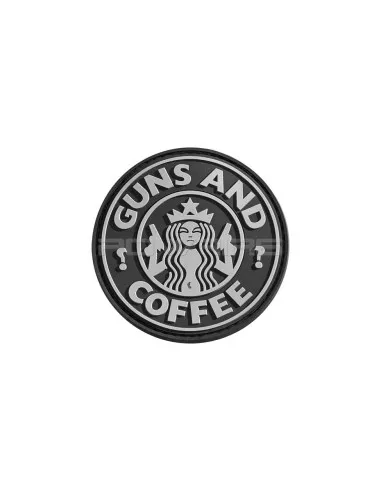JTG Guns and Coffee Velcro Patch · Negro
