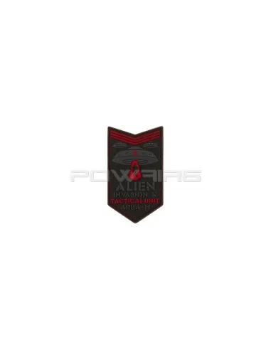 JTG Alien Invasion Tactical Unit Velcro Patch · Rojo