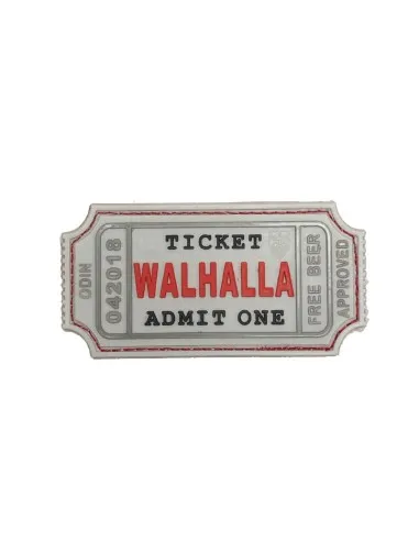 JTG Walhalla Ticket Velcro Patch · Blanco