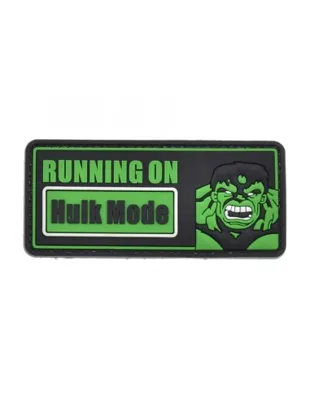Velcro Patch Hulk Mode - Running ON - La Patcheria