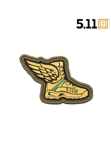 5.11 Tactical Winged Boots Patch · Yellow green