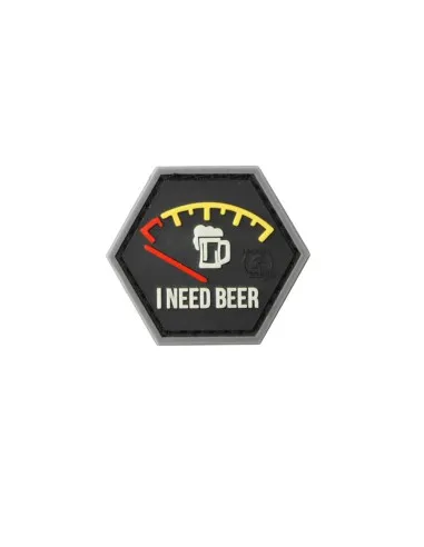 JTG I NEED BEER Velcro Patch · Rojo
