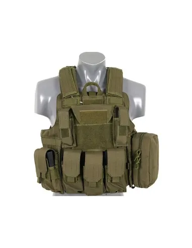 8Fields Tactical Combat Vest with MOLLE System · Verde / OD