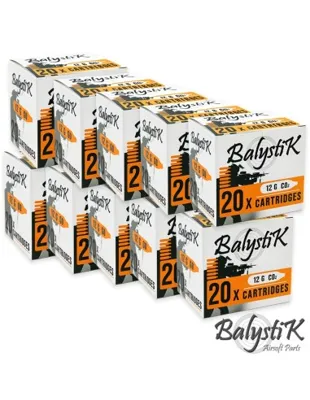 12g CO2 Cartridges - Pack of 200 - Balystik