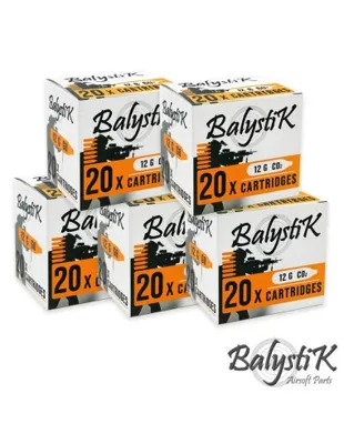 12g CO2 Cartridges - Pack of 100 - Balystik