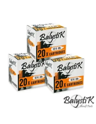 12g CO2 Cartridges - Pack of 60 - Balystik