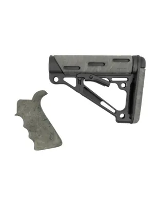 Grip and Mil-Spec Collapsible Buttstock for AR15 / M4 - Ghillie - Hogue