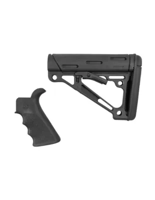 Grip and Mil-Spec Collapsible Buttstock for AR15 / M4 - Hogue