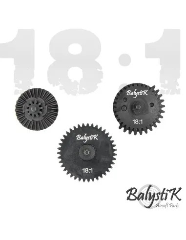 Balystik Steel CNC Gearset Torque 18:1 · Negro