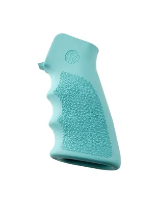 AR-15/M-16 Rubber Grip with Finger Grooves - Aqua - Hogue
