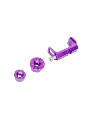 FUKU-2 Frame CNC Magazine Release Set for AAP-01 - Purpel - CTM tactical