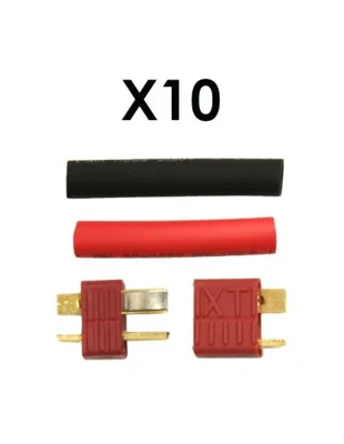 10 T-Plug Pair XT with Anti-Slip - Deans - powair6