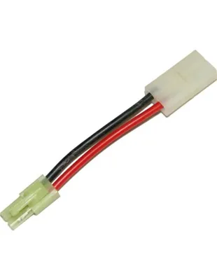 Battery Wire Plug Converter for Large Plug (Female) to Mini Tamiya Plug (Male) - powair6