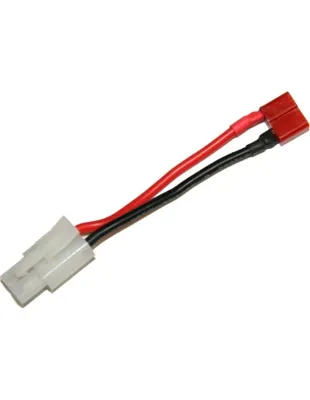 Battery Wire Plug Converter for T-Shape (Female) to Large Tamiya Plug (Male) - powair6
