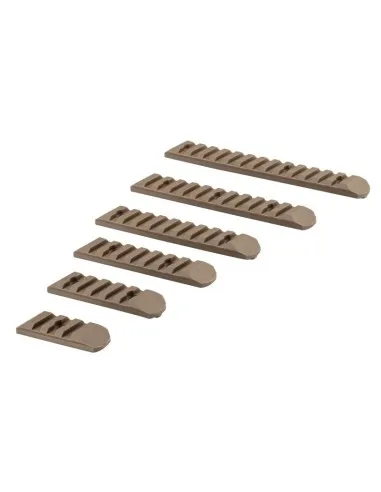 ACM Airsoft KeyMod & M-Lock Rail Set 6 Pack · Tan / FDE