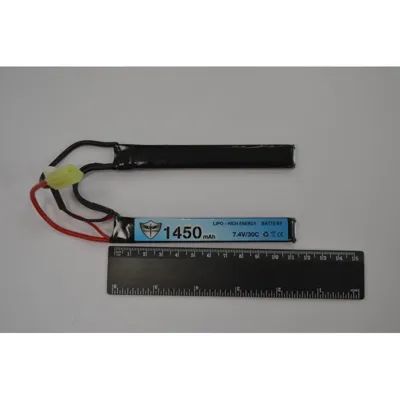 1450mAh LIPO 7.4V 30C Nunchuck 7.5 x 17 x 115mm X 2 - Black Storm