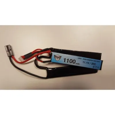1100mAh LIPO 11.1V 20C Triple 5.2 x 21 x 102mm (x3) - Black Storm