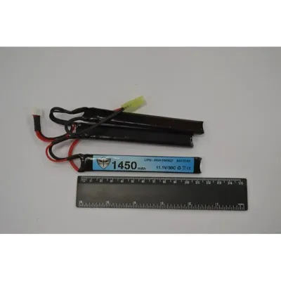 1450mAh LIPO 11.1V 30C Nunchuck 7.5 x 16.5 x 115mm X 3 - Black Storm